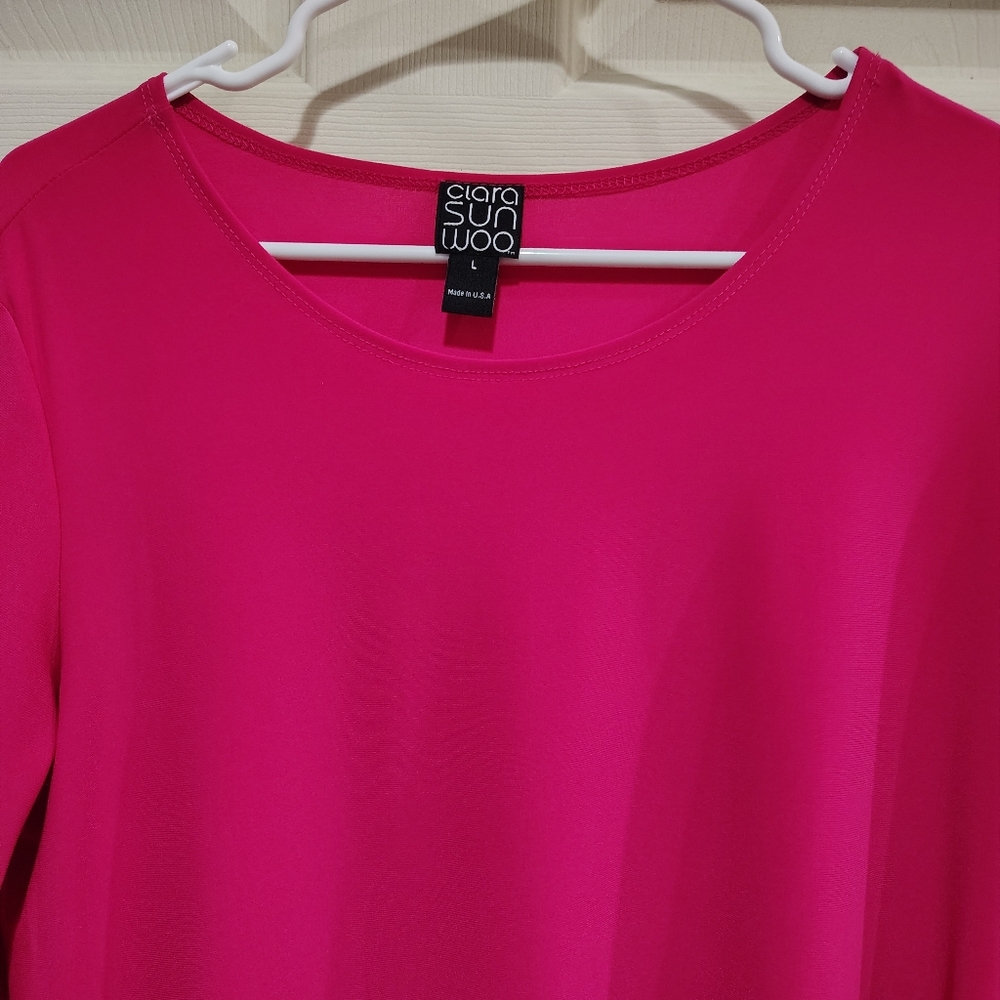 Nwt!! Clara Sun Woo Top 3/4 Sleeve. Size Large - Picture 4 of 8